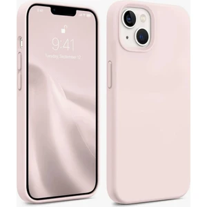 Apple iPhone 13/14 Uyumlu Içi Kadife Landma Silikon Kılıf Taş