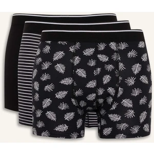 Regular Fit Çizgili 3'lü Boxer D7526AX25WN