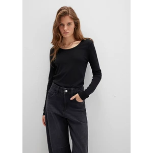 Uzun Kollu Siyah Basic Tişört 1613323-900