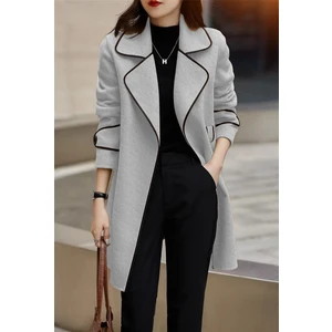 Kemer Detaylı Kadır Kaşe Kaban