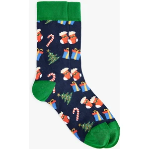 Yılbaşı Temalı Pamuklu Soket Çorap