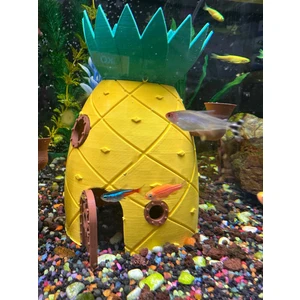 Muyu Craft Ananas Akvaryum Evi Dekor