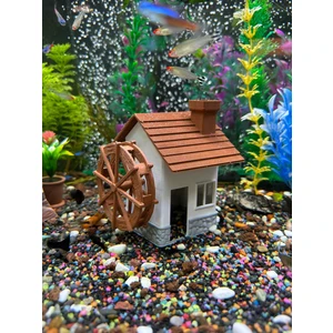 Muyu Craft Hava Motorlu Değirmen Ev Akvaryum Dekoru