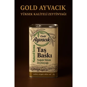 Gold Ayvacık Soğuk Sıkım Sızma Natürel 5lt (4800GR) Zeytinyağı
