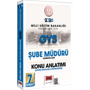 Yargı Yayıncılık Yargı Yayınları 2026 Meb Personelleri Için Gys Şube Müdürü Kadrosu Için Çıkmış Sorularla Desteklenmiş Konu Anlatımı