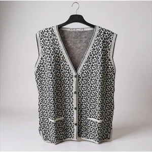 Kadın Kışlık Rahat Beden Triko Yelek