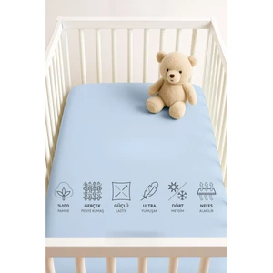 My Shopping 60X120 Bebek Penye Lastikli Çarşaf %100 Pamuklu