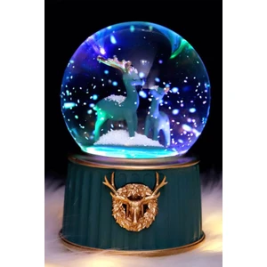 Evlilik Yıl Dönümü Hediyesi Sevgiliye Doğum Günü Hediyesi Yeni Yıl Temalı Sulu Kar Küresi