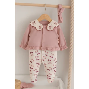 Kiraz Yaka ve Baskılı Bandanalı Tulum