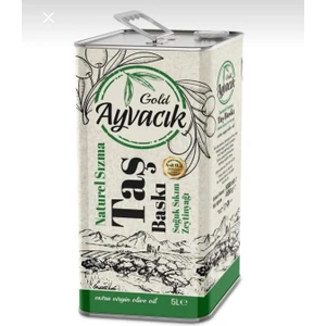 Gold Ayvacık Soğuk Sıkım Natürel Sızma 5lt (4800GR) Zeytinyağı