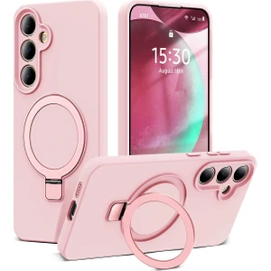 Nezih Case Samsung Galaxy A17 Uyumlu Içi Kadife Stand Olabilen Halka Yüzüklü Kılıf