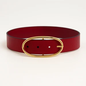 Uccello Oval Tokalı Deri Görünümlü Kadın Kemer