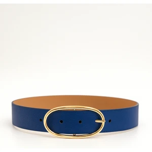 Uccello Oval Tokalı Deri Görünümlü Kadın Kemer