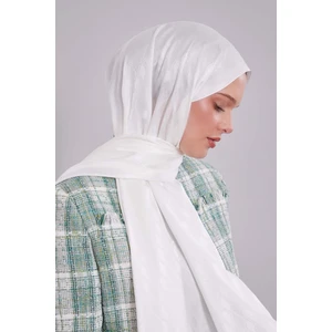 Levidor Ekru Örgü Desen Jakar Şal