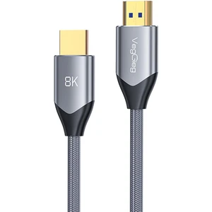 8K 60Hz 4K 120Hz 48 Gbps HDR ARC HDCP Örgülü HDMI 2.1 Kablo 1.5 Metre