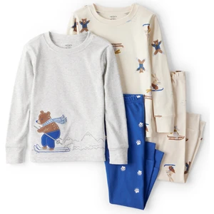 Erkek Bebek Ekru Pijama Set