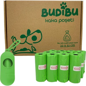 Kedi Köpek Kaka Poşeti Evcil Hayvan Dışkı Kaka Torbası Taşıma Kapsülü ve 12 Rulo (180 Poşet)