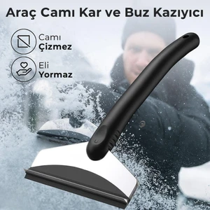 25 cm Araç Cam Don Kar Kazıyıcı Araç Camı Buz Kazıyıcı Kar Temizleme Aracı Araç Ön Çam Silme Aparatı