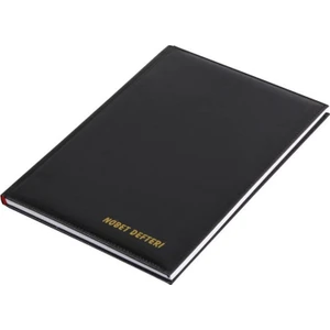 Nöbet Defteri 100 Yaprak Suni Deri Ciltli 22x32 cm Siyah Eğitim Kurumları için