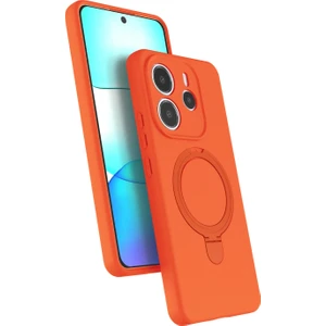 Nezih Case Redmi Note 14 4g Uyumlu Içi Kadife Stand Olabilen Halka Yüzüklü Kılıf