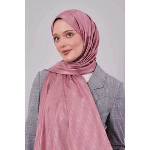 Gül Kurusu Örgü Desen Jakar Şal