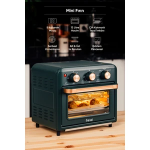 FRSS-AF01 13 Litre Yeşil Airfryer Fırın