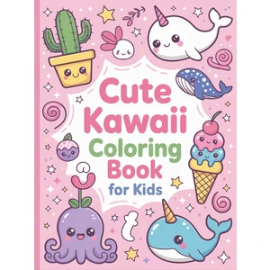 Jüpiter Çocuk Yayınları Kawaii Boyama Kitabı - Sevimli Çocuk Boyama Kitabı (4-8 Yaş)