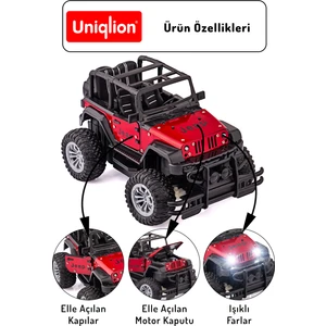 Uzaktan Kumandalı Işıklı Metal Arazi Aracı