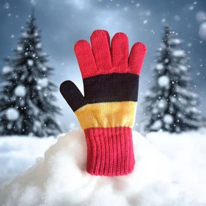 Eleven Market Garson Beden Erkek Çocuk Eldiven Sarı Kırmızı - 8-12 Yaş