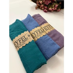 Eyfel Eşarp 3'lü Bambu Kraş Şal