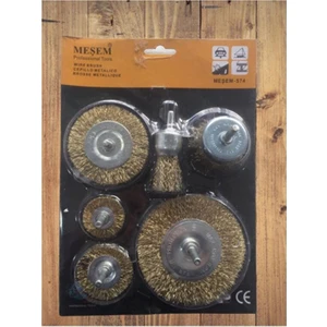 Tel Çelik Fırça Seti 6'lı