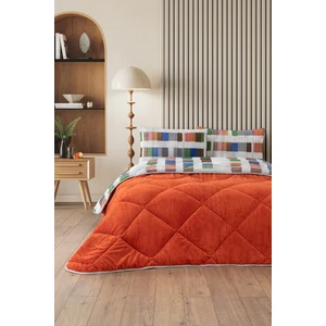 Veluna Çift Kişilik Wellsoft Yorgan Uyku Seti Lastikli Çarşaf+Yastık Kılıflı Çift Kişilik Uyku Seti