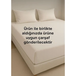 Uçkan Home Pamuk Çok Renkli Çift Kişilik Lastiksiz Çarşaf 240X260 Hava Geçirgen Özellikte