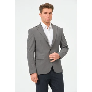 Erkek Slim Fit Blazer Ceket Füme
