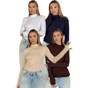 Rdk Giyim Kadın 4'lü Set Parmak Detaylı Body