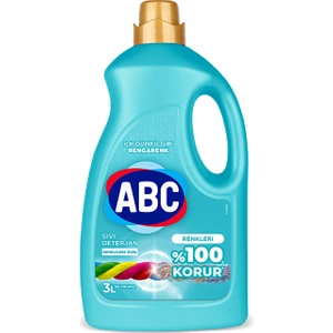 Abc Sıvı Bakım Deterjanı Renkliler 50 Yıkama 3000 ml