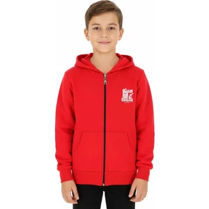 Erkek Çocuk Hırka 2 Iplik Şordonlu Baskılı Kapüşonlu