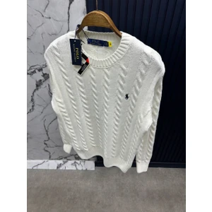 Polo Ralph Lauren Bisiklet Yaka Örgü Dokulu Kazak