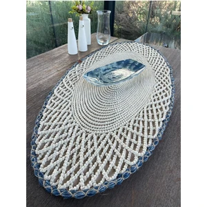 Home İnn Tekstil Runner - 1 Adet - 110 x 55 cm Beyaz