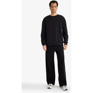 Wide Leg Geniş Bol Paça Beli Bağcıklı Pike Eşofman Altı F8524AX25AU