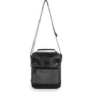 Necati Çanta Kapaklı Çok Gözlü Omuz Askılı El ve Omuz Çantası Küçük Boy Gri