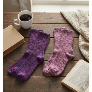 Çorap Kurdu 2'li Degrade Unısex Soket Çorap