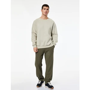 Pamuklu Cepli Regular Fit Beli Bağcıklı Eşofman Altı