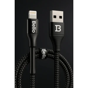 Tech&bello accessories USB A To Lightning 27W Hızlı Şarj + Data 1.2m Örgülü ve Alüminyum Standlı Kablo