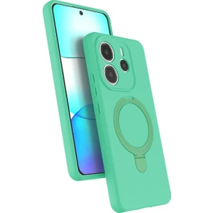 Nezih Case Redmi Note 14 4g Uyumlu Içi Kadife Stand Olabilen Halka Yüzüklü Kılıf