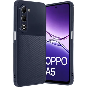 Oppo A5 4g Uyumlu Kılıf Karbon Tasarım Kamera Korumalı Silikon Telefon Kılıfı Kapak