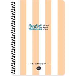 Keskin Color Hisli Şeyler 2026- 13*19,5 Haftalık Ajanda - Bu Sene Benim Senem