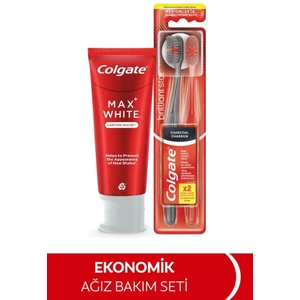 Max White 75 ml Diş Macunu, Siyah 1+1 Diş Fırçası