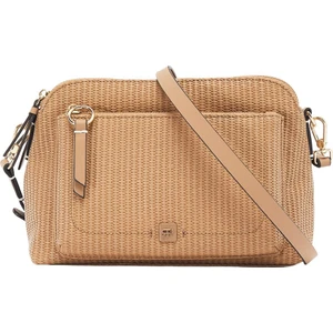 Hasır Motifli Çapraz Askılı Çanta