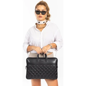 Necati Çanta Macbook Air Pro 15"& 16"inç Laptop Evrak Çantası Koyu Siyah